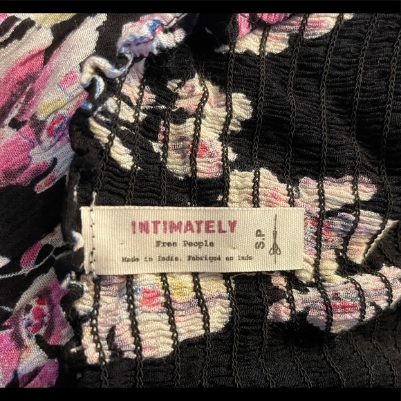 Intimately by Free People Floral Full Length Spaghetti Strap Dress - Picture 4 of 5